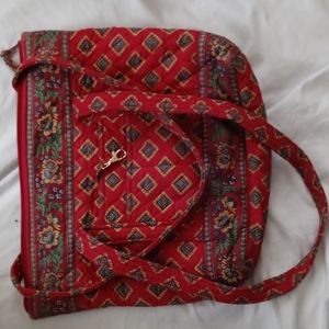 Vera Bradley Betsy Purse/Tote (Retired Villa Red)